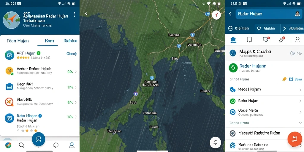 Antarmuka Radar Hujan 6RT yang informatif dan menarik.